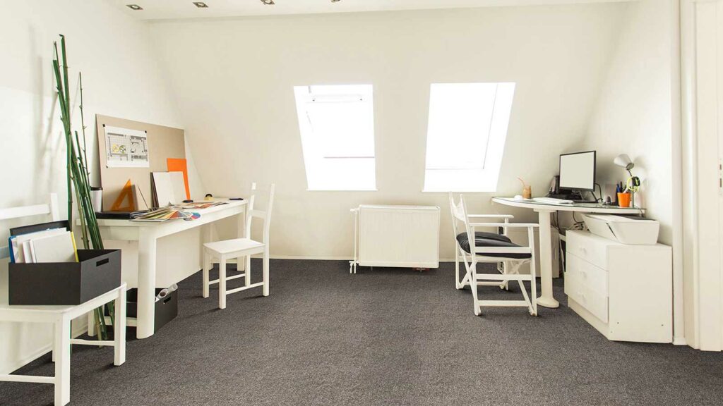 Low VOC wool rug.