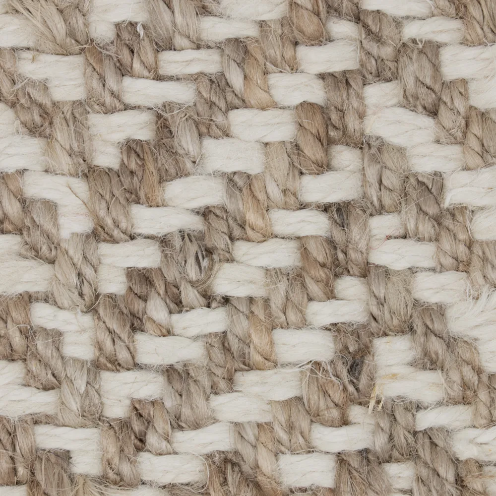 herringbone jute rug swatch