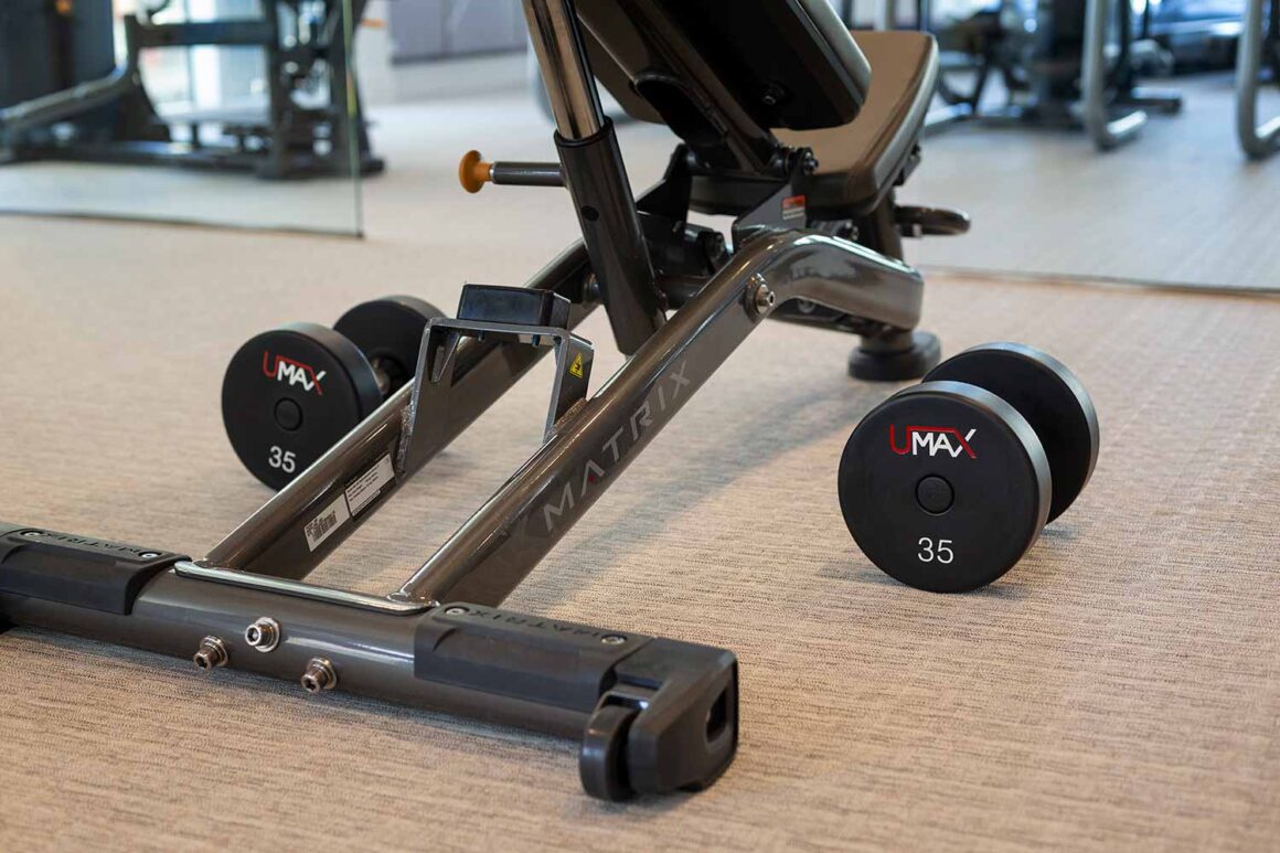woven vinyl makes excellent flooring for gyms and exercise rooms
