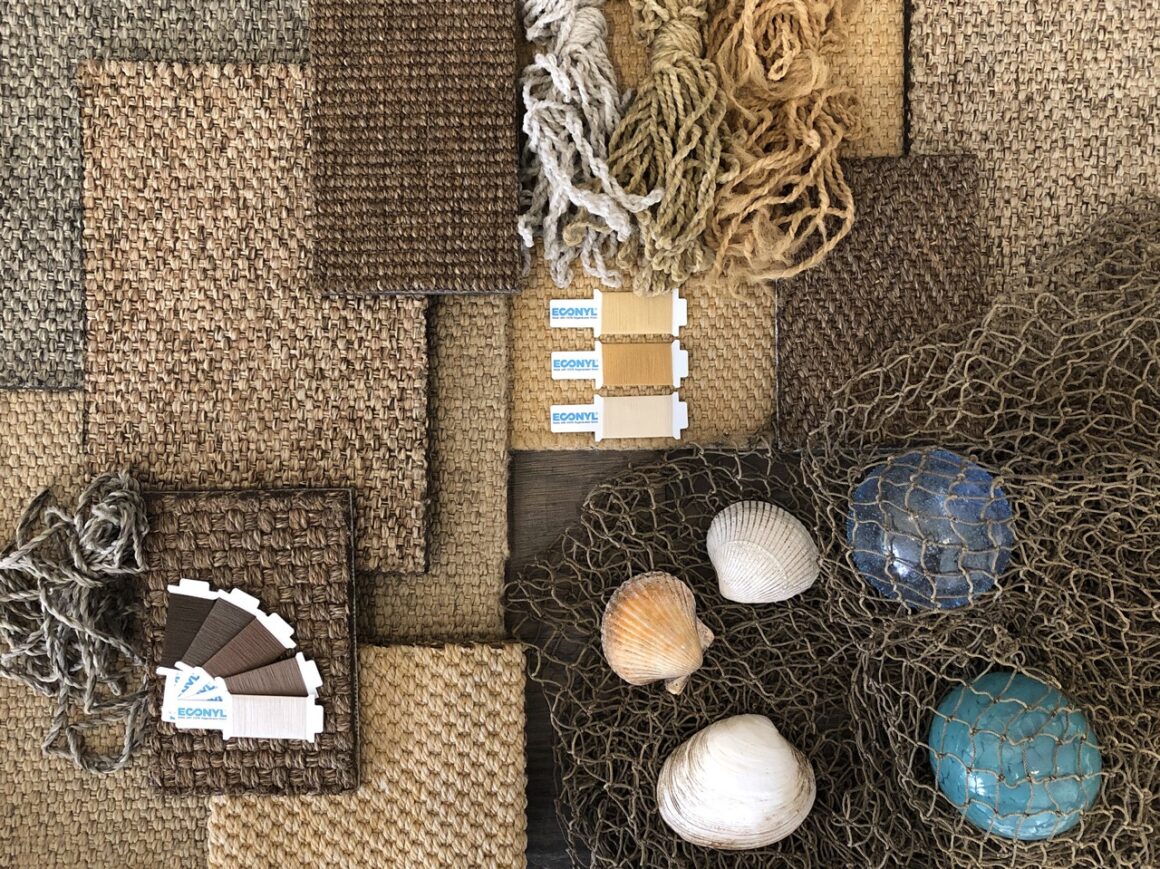 ECONYL® regenerated nylon yarns & SynSisal® rugs mood board